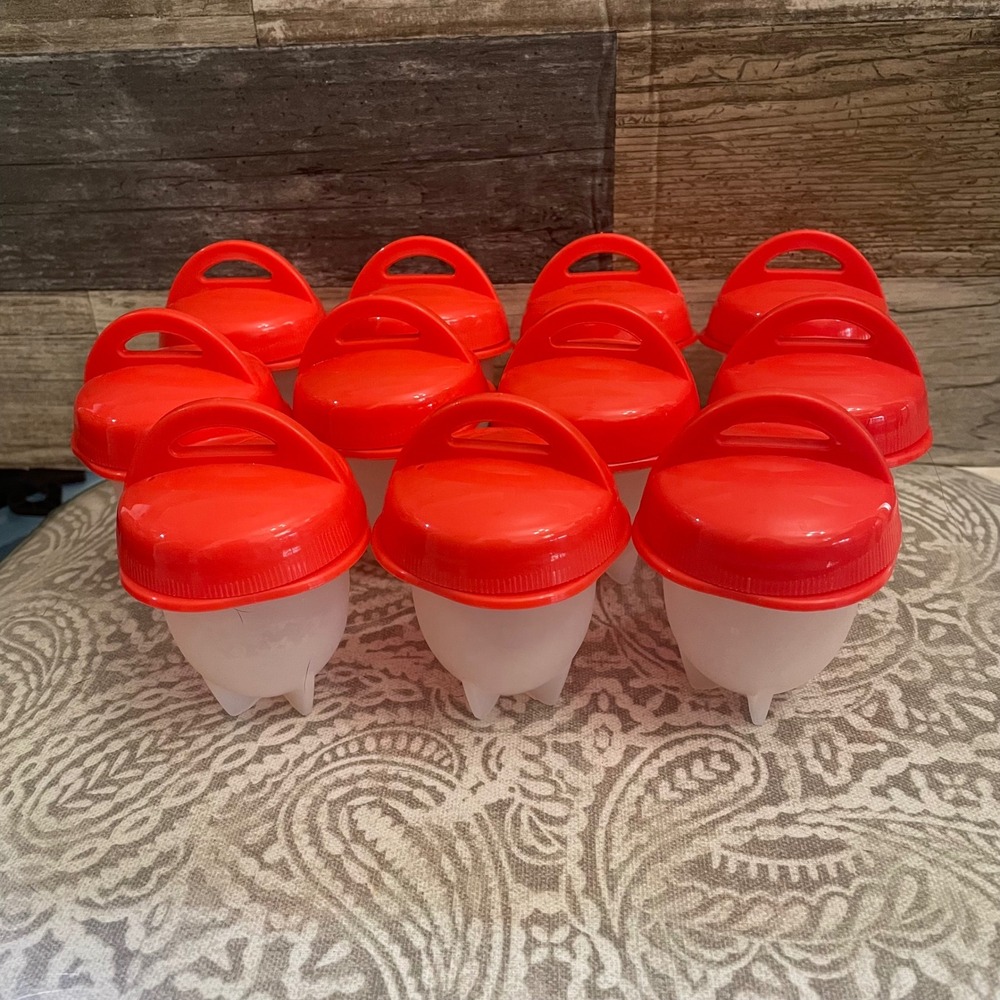 11 Egg Poachers Cups Microwave Safe BPA Free Cookware Kitchen Gadget Set
